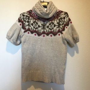 Old Navy Short Sleeved Turtleneck Sweater